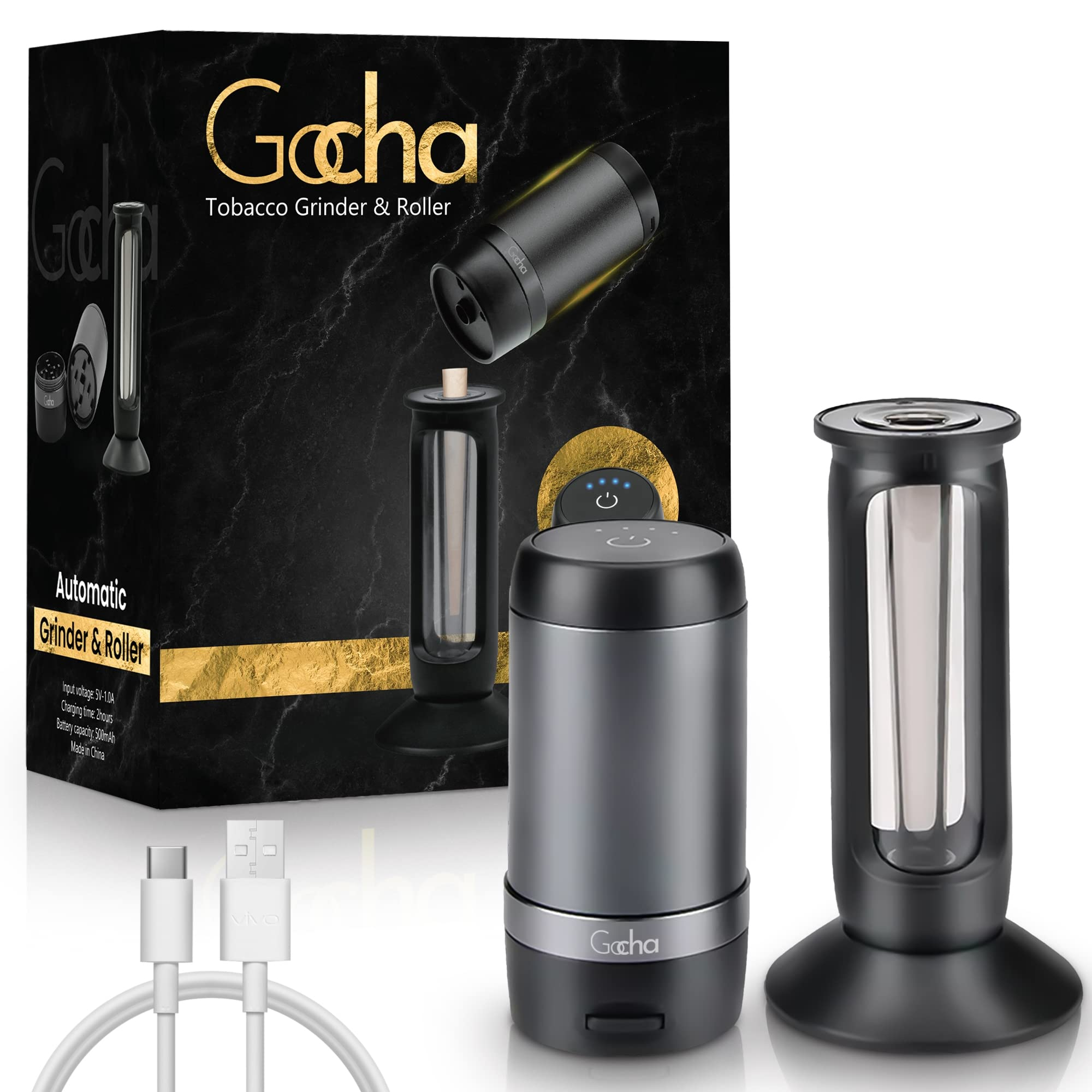 Gocha Automatic Tobacco Grinder & Roller
