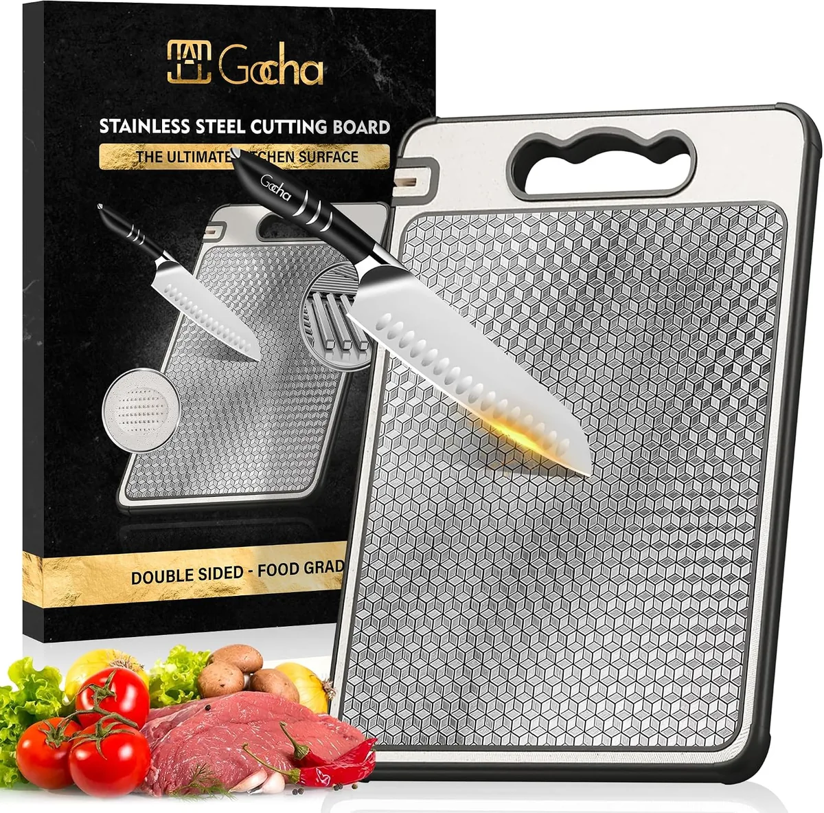 Gocha Stainless Steel Cutting Board