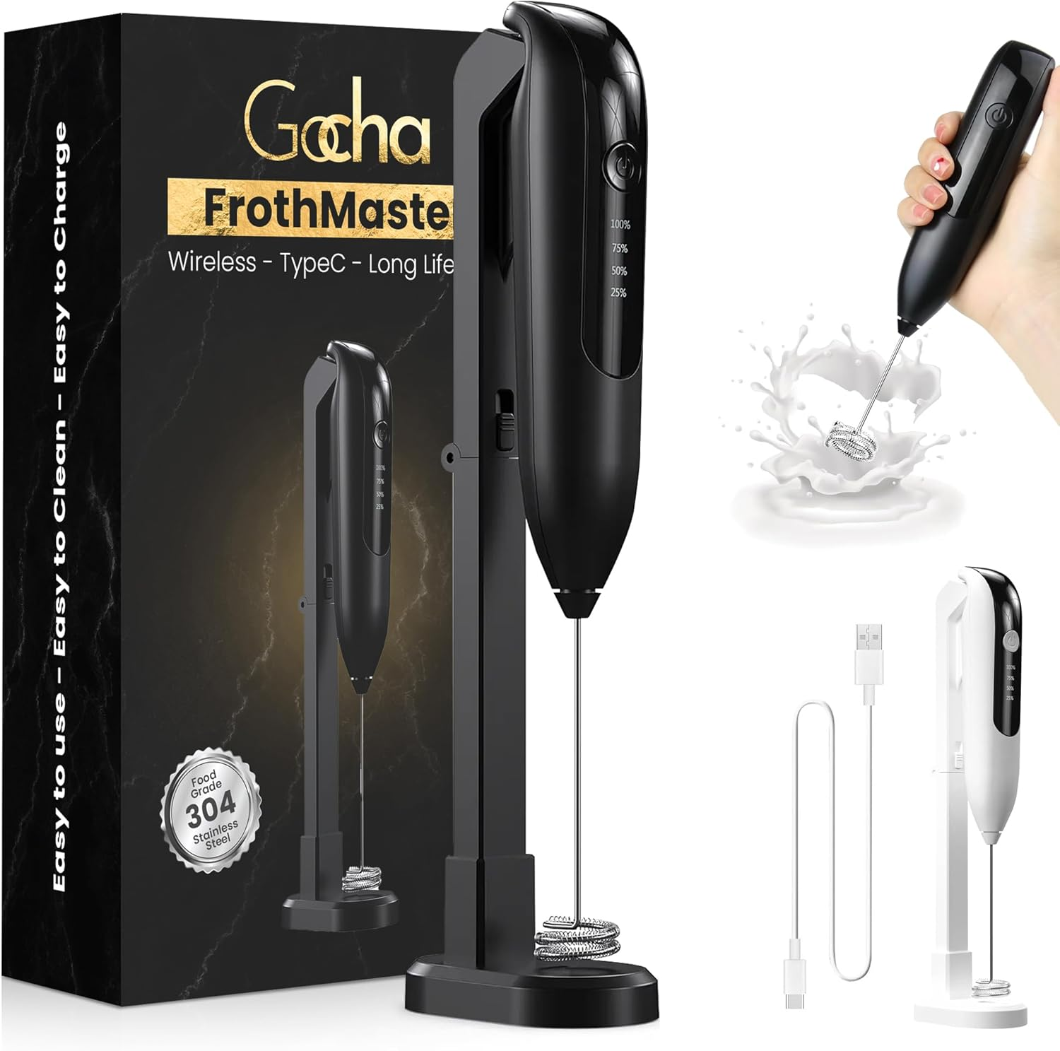 Gocha FrothMaster Wireless Milk Frother