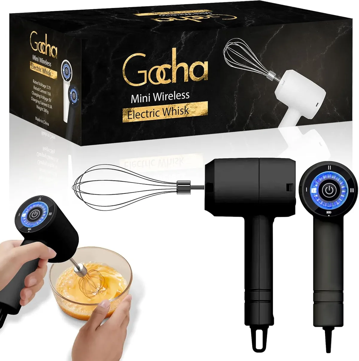 Gocha Mini Wireless Electric Whisk