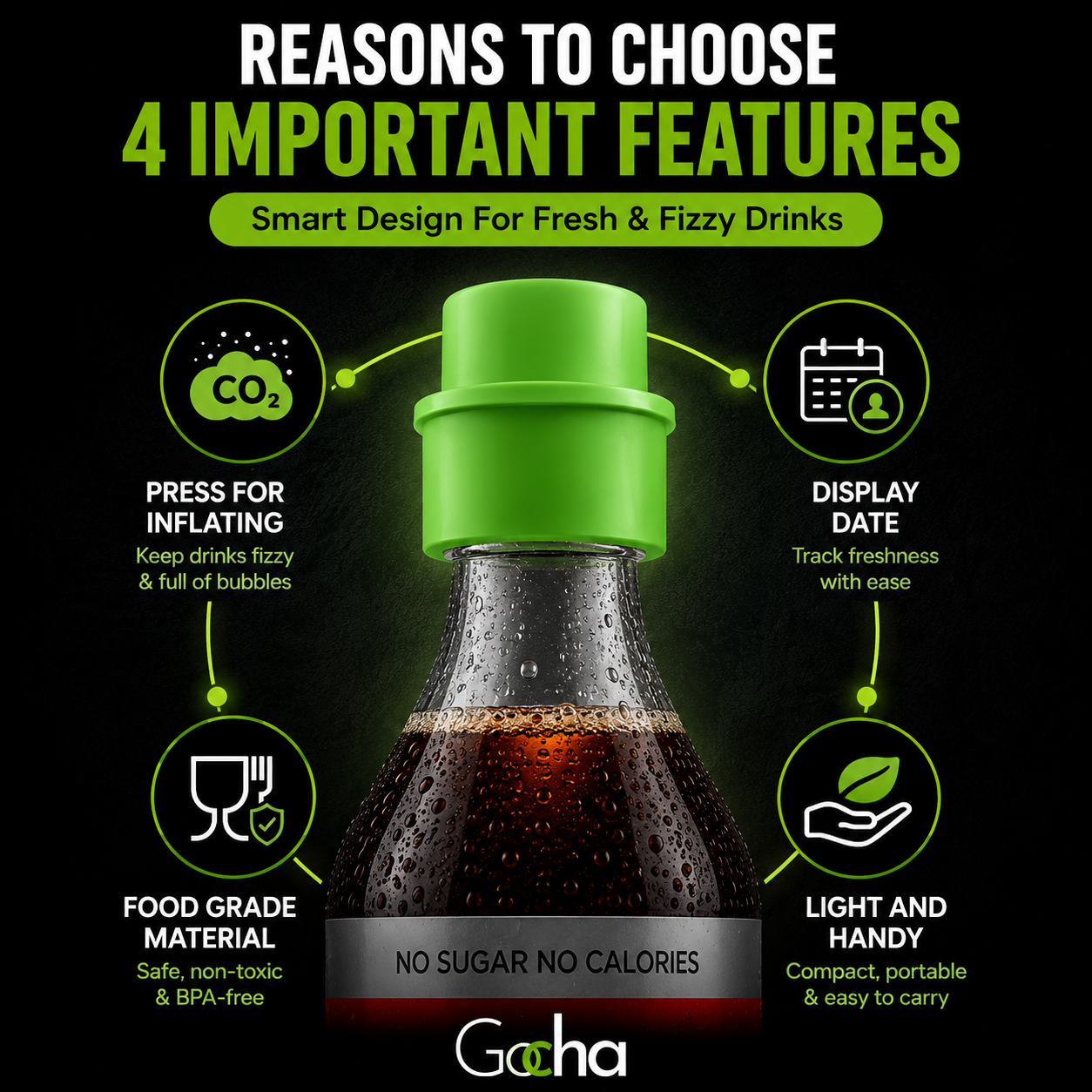 Gocha FizzFresh Soda Stopper — image 6