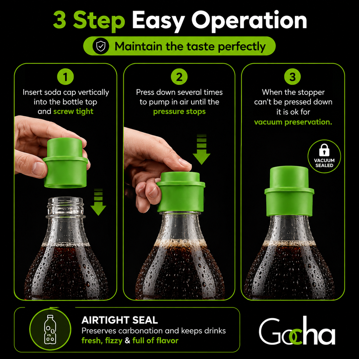 Gocha FizzFresh Soda Stopper — image 4
