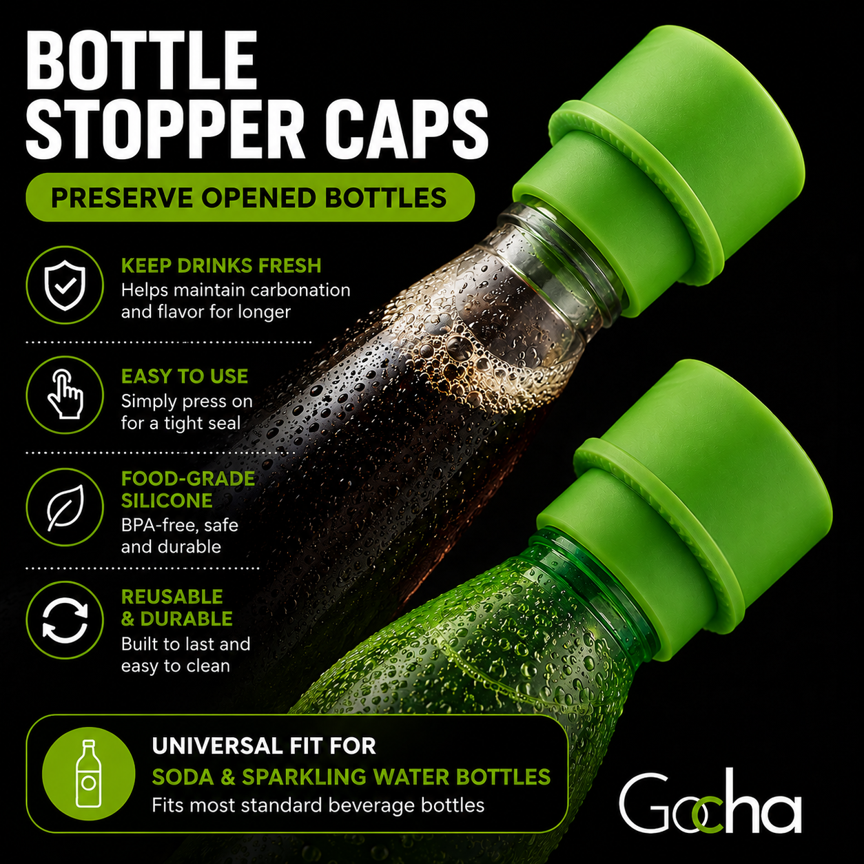 Gocha FizzFresh Soda Stopper — image 3